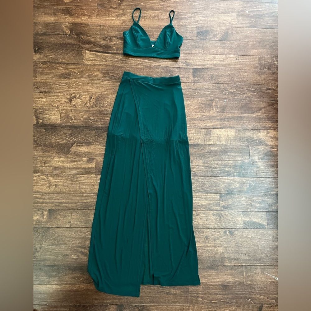 Two Piece Top and Skirt Set